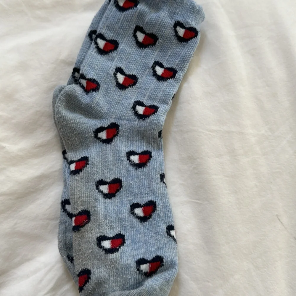 Girls sock bundle. Three pair Tommy Hilfiger girls socks and one pair Vans peds.